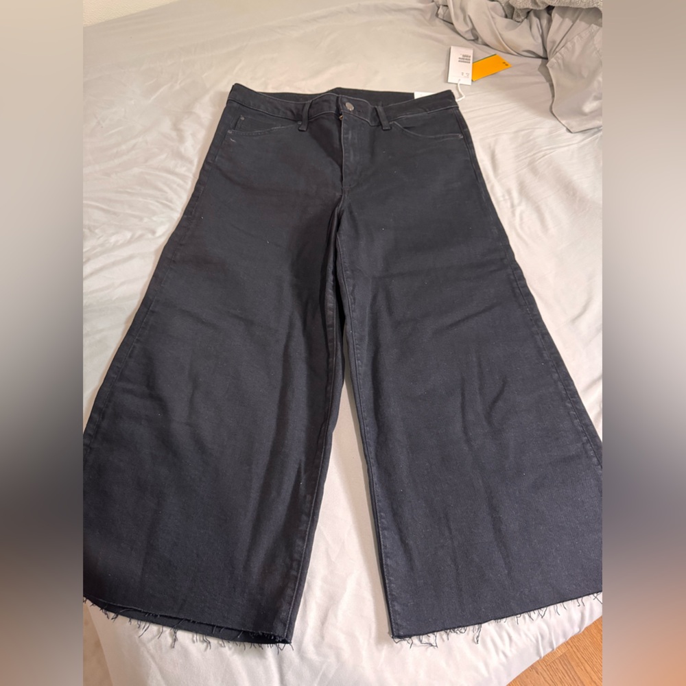 NWT H&M Black Wide-Leg Jeans